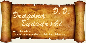 Dragana Dudvarski vizit kartica